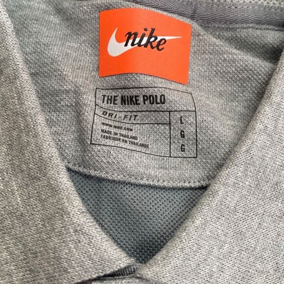 Nike Rafa Nadal “The Nike Fist Pump” Gray Polo Shirt CZ7726-063 Mens size L New - Picture 5 of 9
